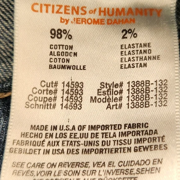 CITIZENS OF HUMANITY THOMPSON MID-RISE SKINNY JEAN - Picture 10 of 10